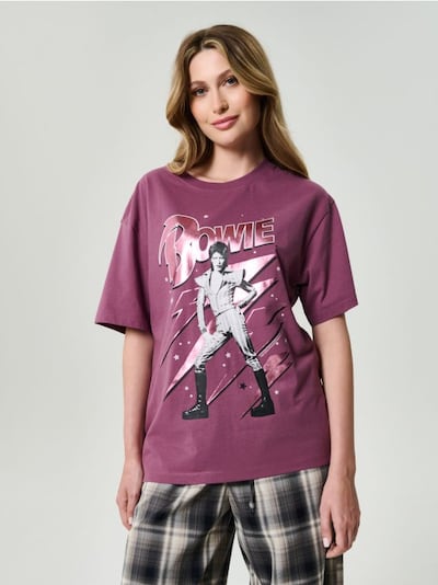 Pamučna majica sa printom David Bowie