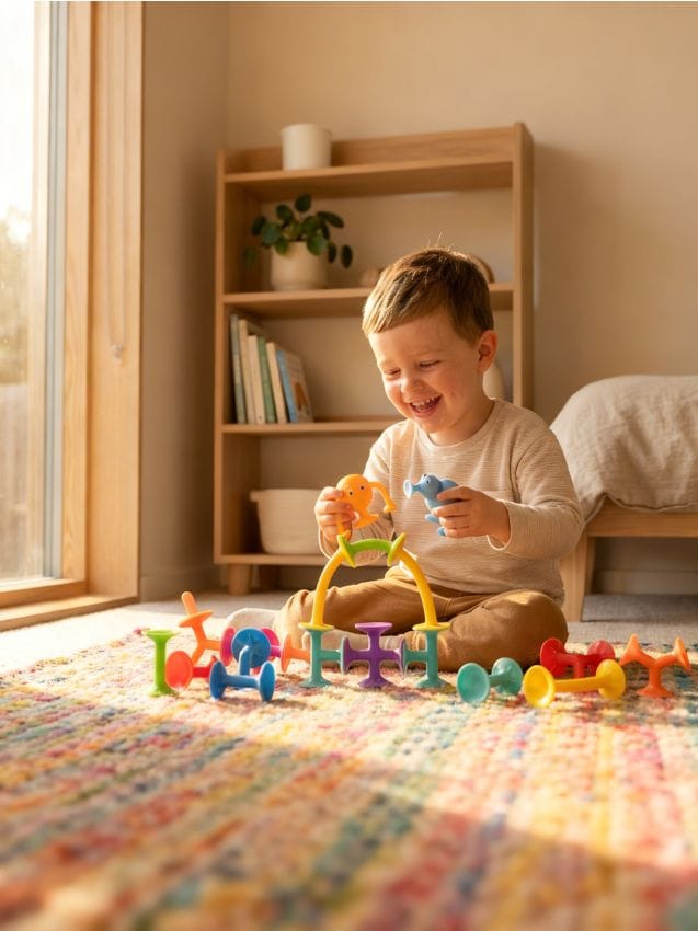 Sinsay - Jucărie creativă DIY - Set de construcție cu ventuze - multicolor