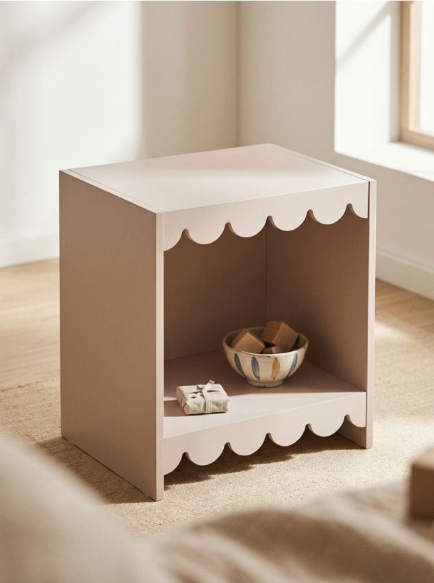 Sinsay - Raft cu finisaj ondulat - nude