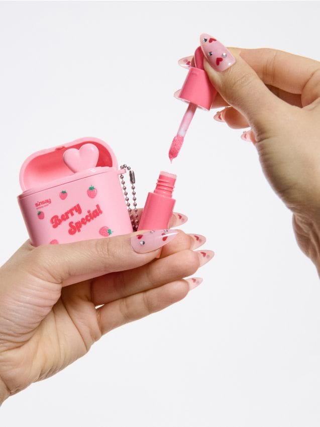 Sinsay - Set de luciuri de buze cu breloc - roz