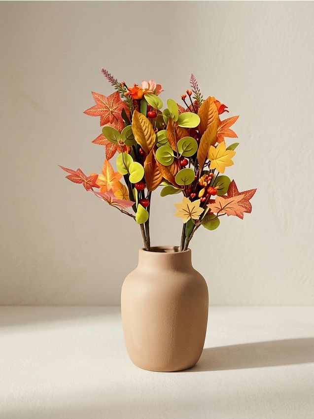 Sinsay - Plantă decorativă cu motiv de dovleac și frunze de toamnă - multicolor