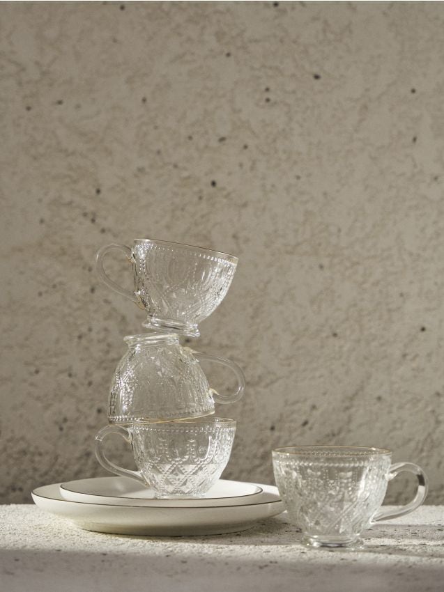 Sinsay - Sklenené hrnčeky 4 pack - clear