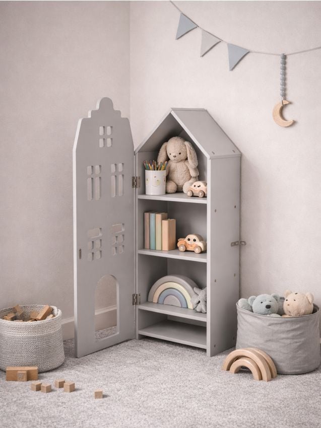 Sinsay - Raft în formă de casă - gri deschis