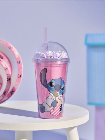 Κούπα με καπάκι και καλαμάκι