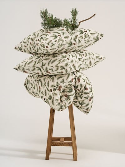 Komplet posteljine sa biljnim dezenom