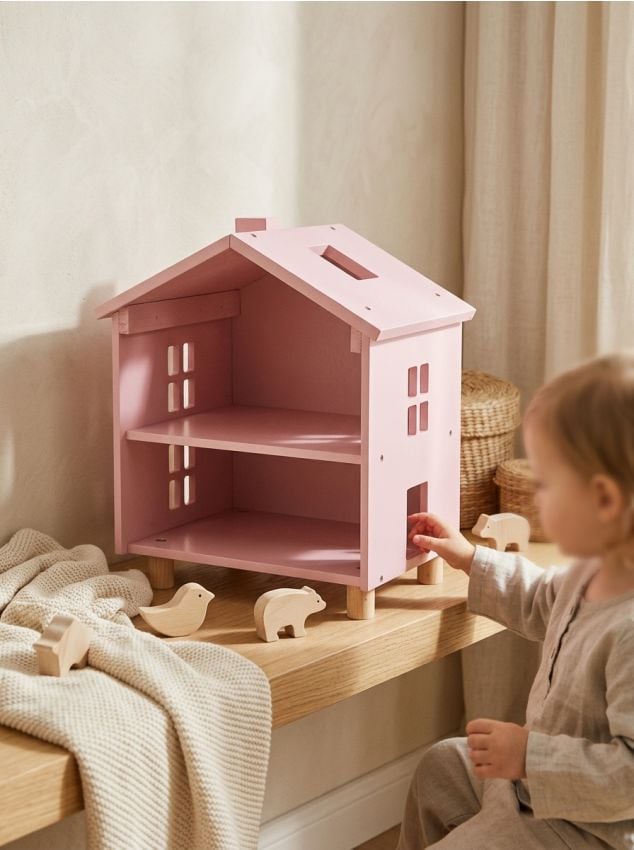 Sinsay - Raft în formă de casă - roz-pastel