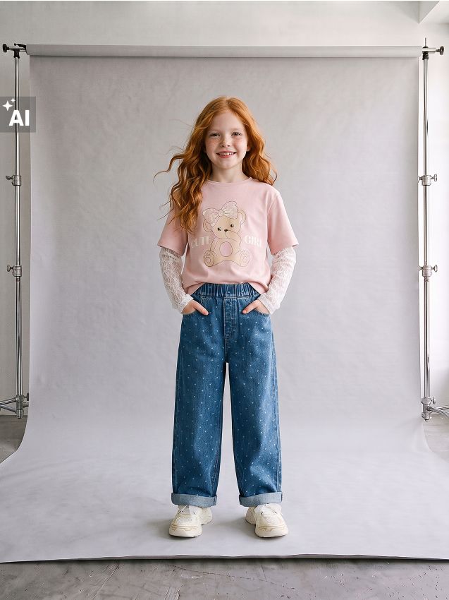 Sinsay - Blugi wide leg cu efect prespălat - albastru