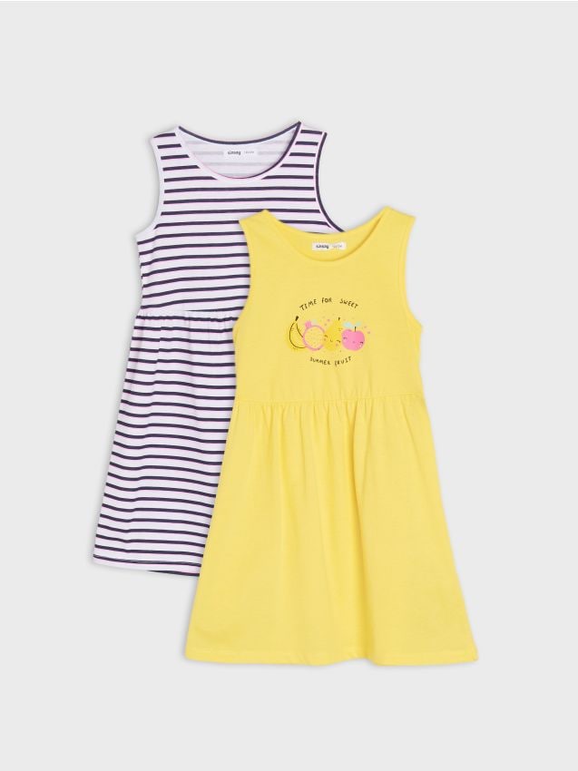 Sinsay - Set de 2 rochii - galben