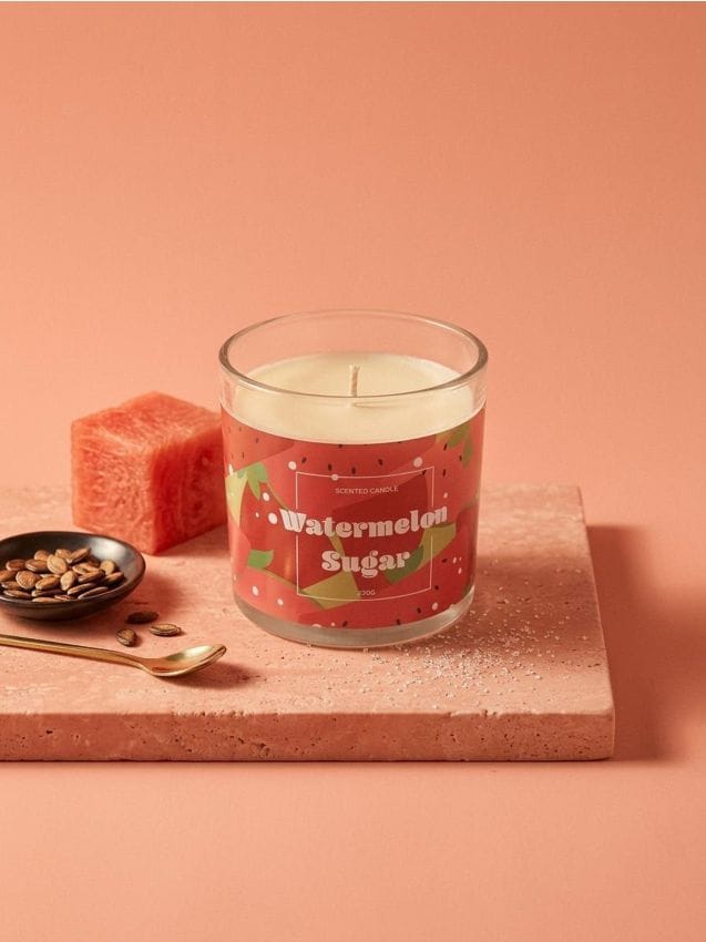 Candela profumata Watermelon Sugar - rosso