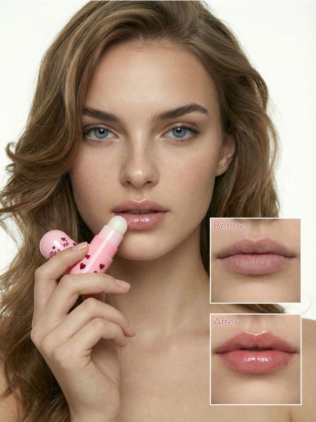 Sinsay - Set de balsamuri de buze cu aromă de cireșe 2 pack - roz