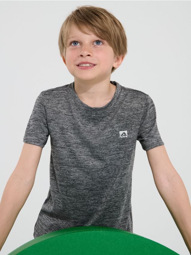 Sinsay - Tricou sportiv care se usucă rapid Active - gri-neutru