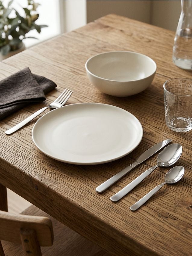 Sinsay - Set tacâmuri 16 pack - argintiu