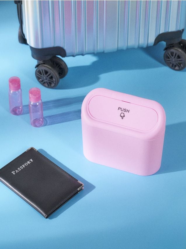 Sinsay - Coș de gunoi pentru mașină - roz