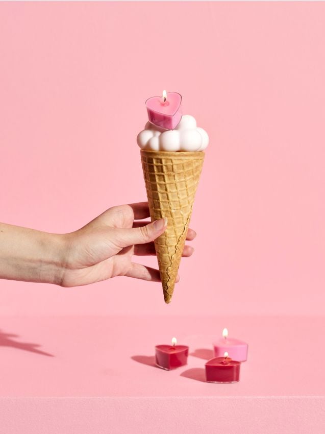 Sinsay - Sviečka 6 pack - pastelová ružová