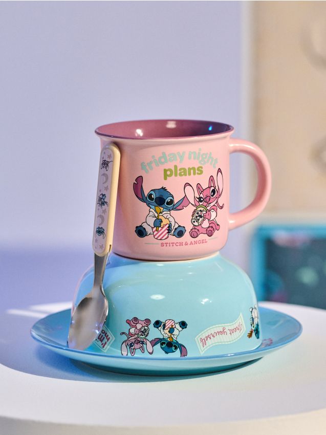 Sinsay - Keramický hrnček s potlačou Lilo & Stitch - viacfarebná