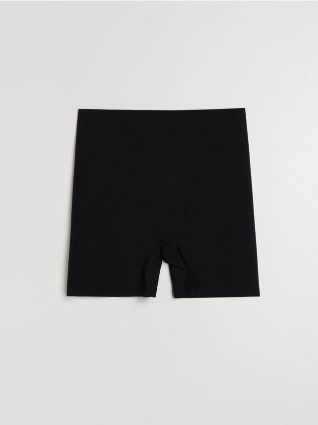 Sinsay - Szorty modelujące z silikonową taśmą na nogawkach - czarny