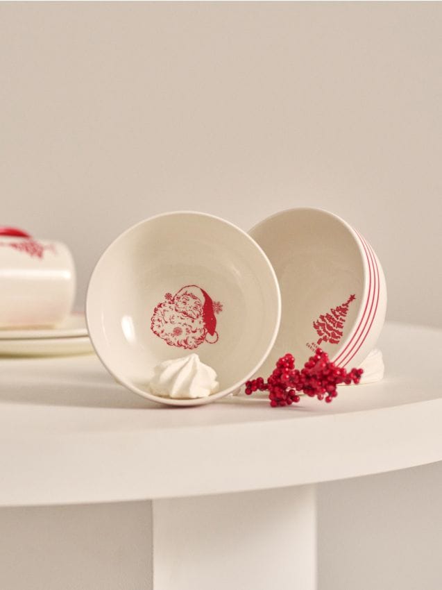 Sinsay - Misky s vianočným motívom 2 kusy - viacfarebná