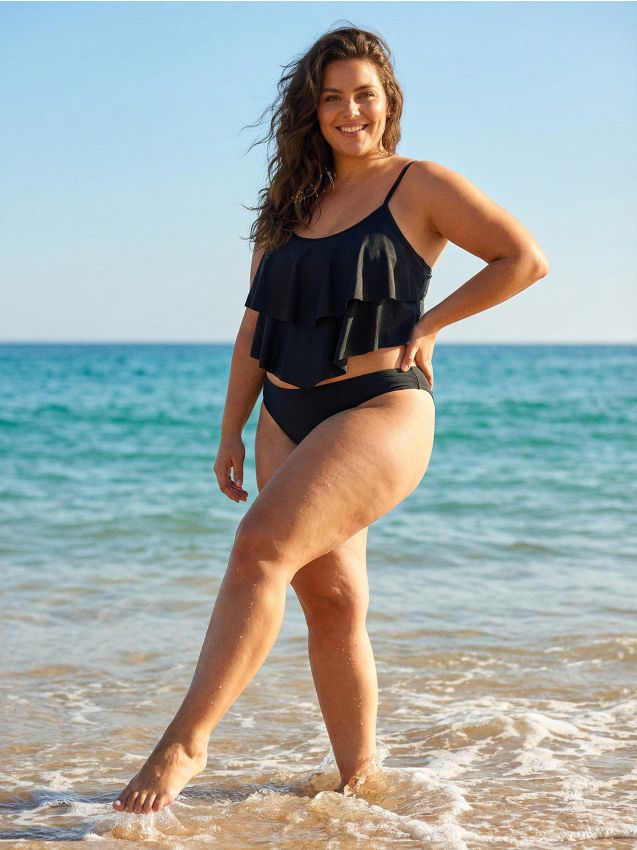 Sinsay - Slip de bikini brazilian neted - negru