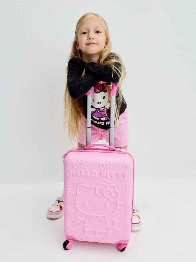 Sinsay - Valiză cu roți Hello Kitty - roz