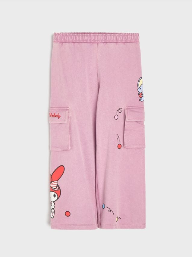 Sinsay - Pantaloni de trening cargo My Melody - roz
