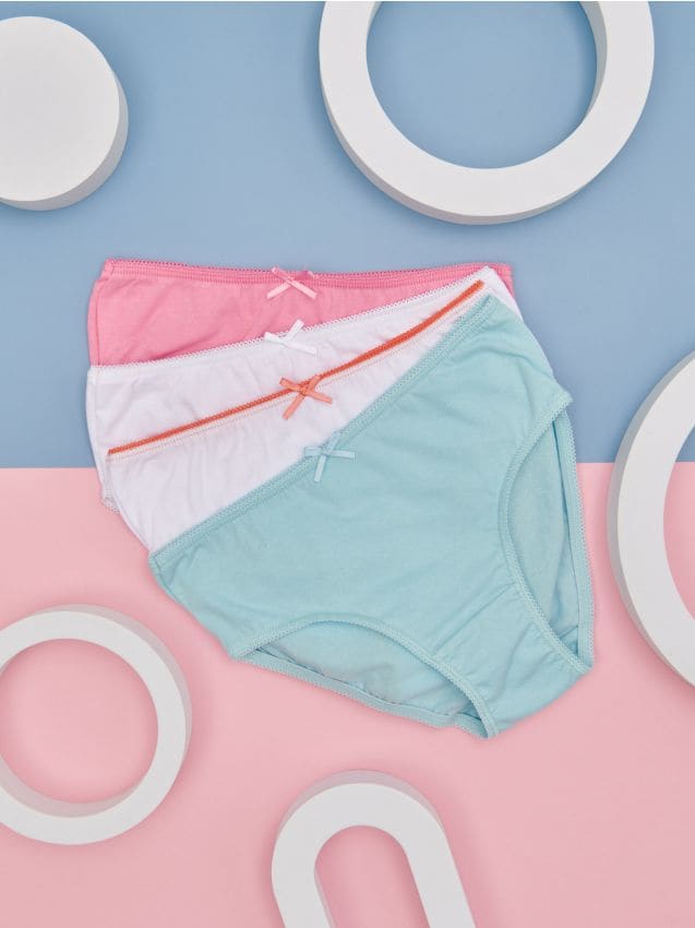 Sinsay - Majtki 4 pack - biały