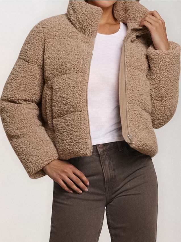 Giacca teddy - marrone dorato
