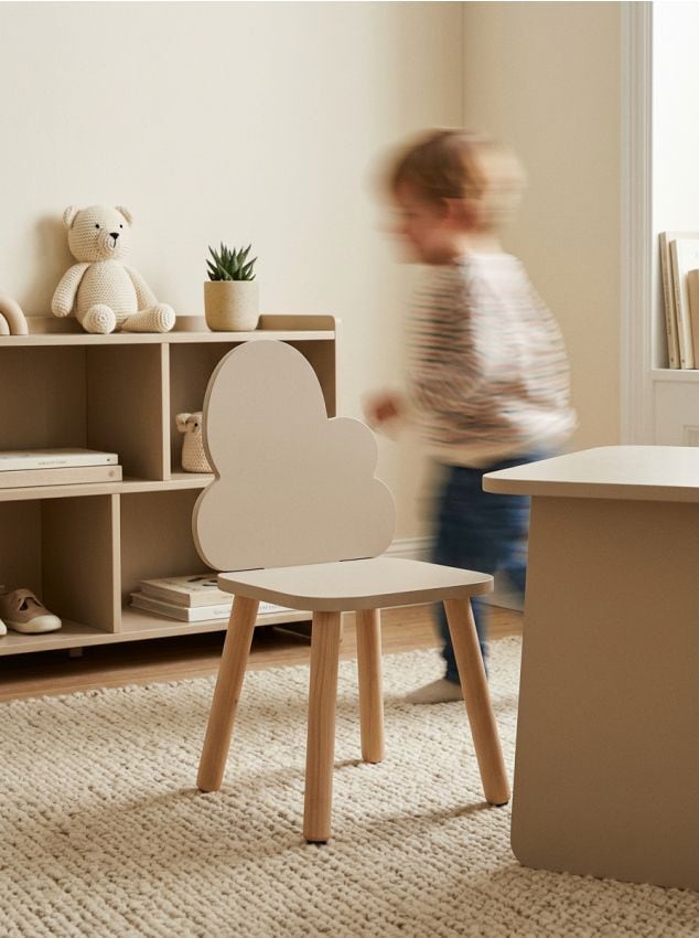 Sinsay - Scaun cu spătar în formă de nor - nude