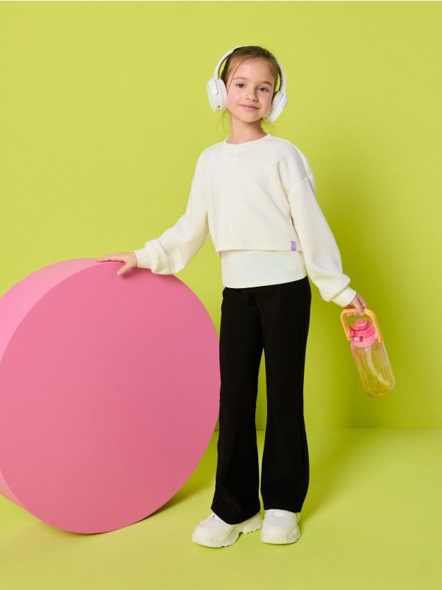 Sinsay - Compleu din jerseu Active - negru