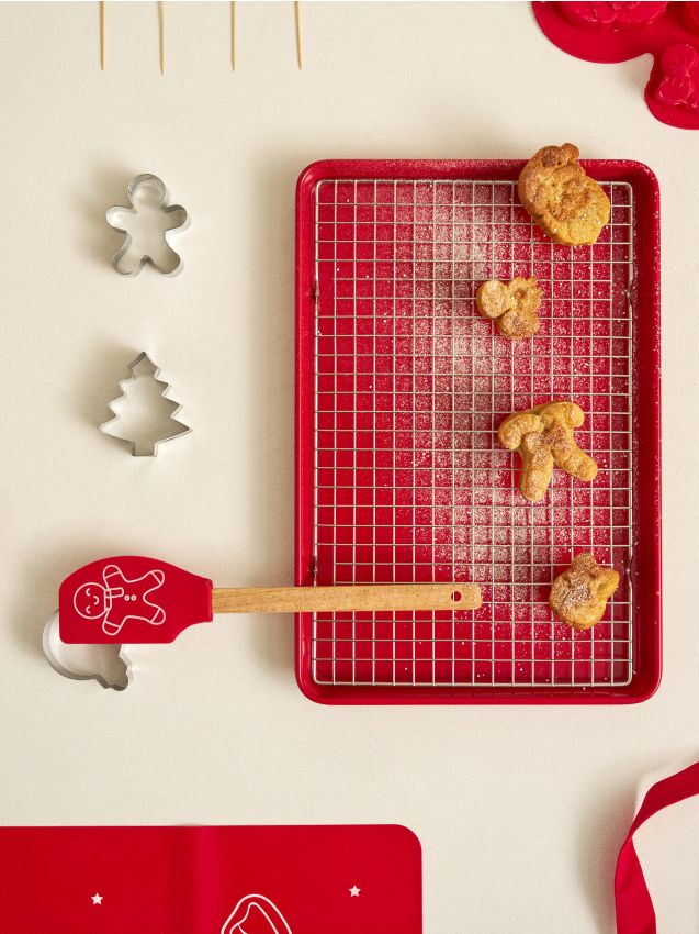 Sinsay - Sada na pečenie s vianočným motívom - červená