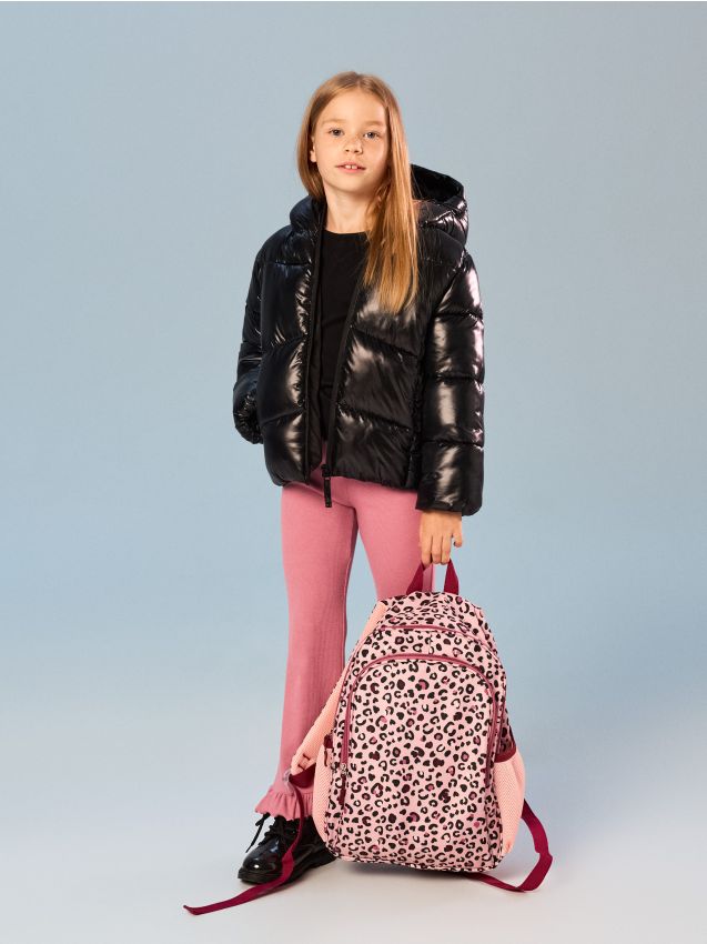 Sinsay - Rucsac cu imprimeu leopard - mov