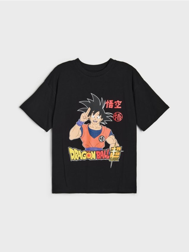 Sinsay - Pamučna oversize majica s printom Dragon Ball