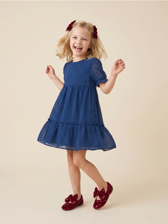 Sinsay - Rochie babydoll din tul - light blue