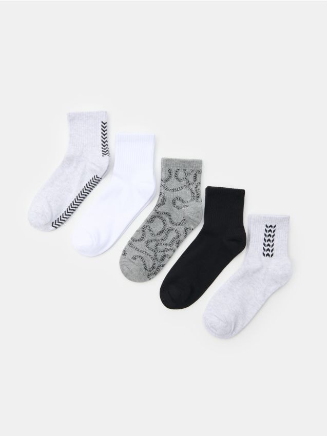 Sinsay - Set 5 perechi șosete cu bumbac - multicolor