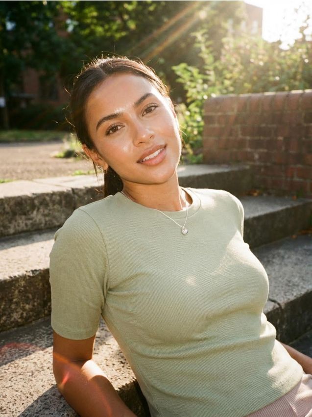 Sinsay - Tricou cu mânecă scurtă - verde-oliv cald