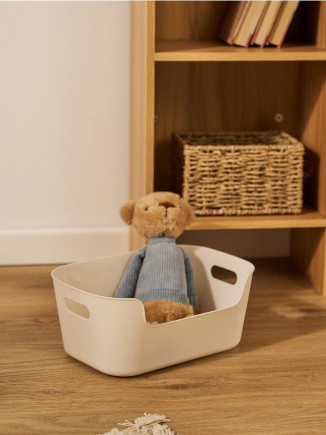 Sinsay - Cutie de depozitare cu mânere - crem