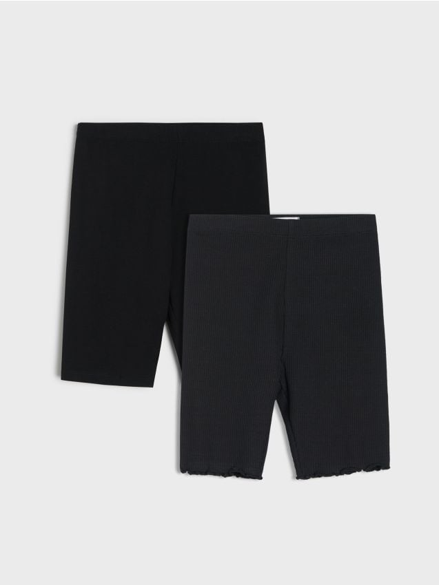 Sinsay - Colanți scurți din bumbac – set de 2 - multicolor