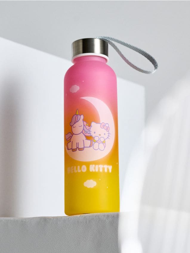Sinsay - Bidon cu mâner Hello Kitty - multicolor