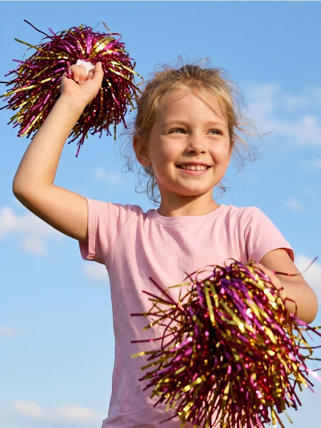Pompon per cheerleader 2 pack - multicolor