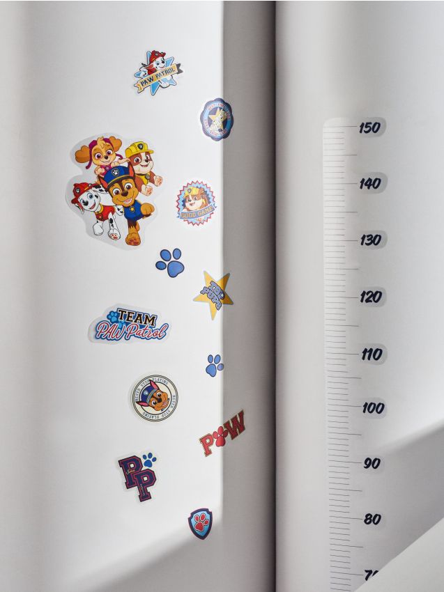 Naklejki na ścianę z miarką wzrostu, 2 arkusze Paw Patrol - SINSAY