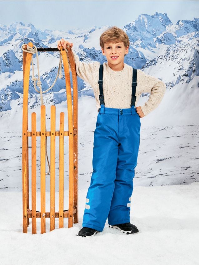 Sinsay - Pantaloni de schi - albastru-violet