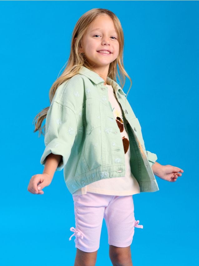 Sinsay - Pantaloni scurți tip biker din bumbac cu funde decorative 3 pack - multicolor