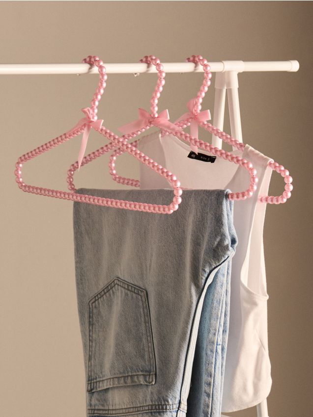 Sinsay - Set de cârlige decorative 3 pack - roz-pastel