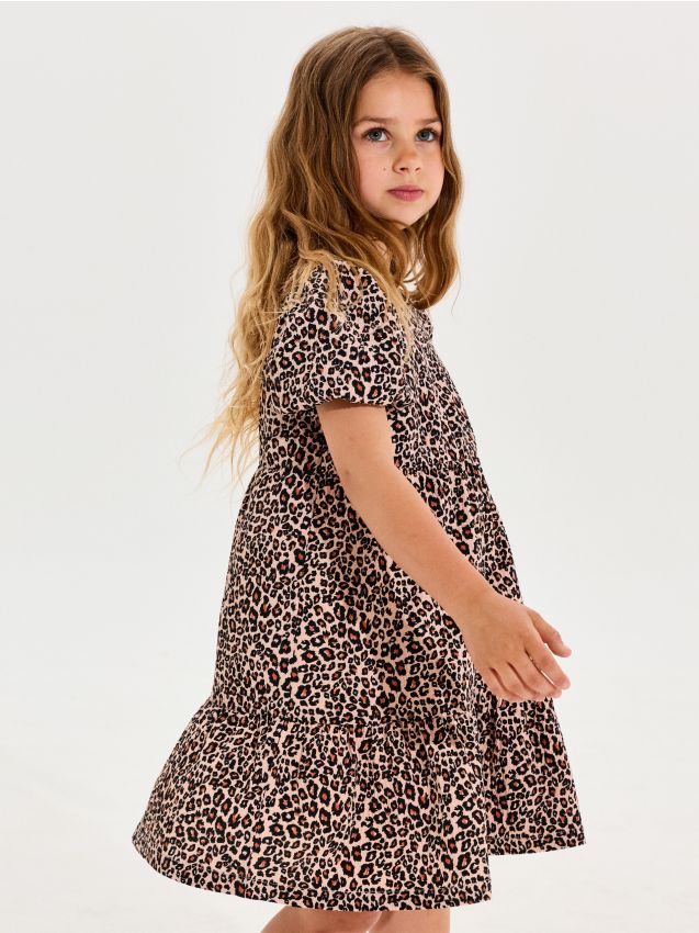 Sinsay - Rochie cu imprimeu leopard - multicolor