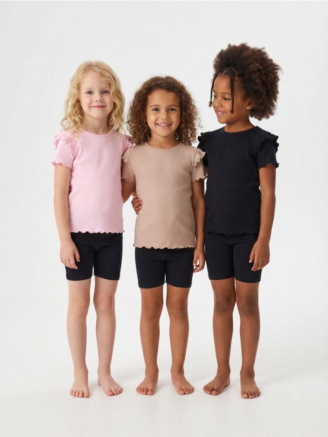 Sinsay - Súprava 3 tričiek - viacfarebná