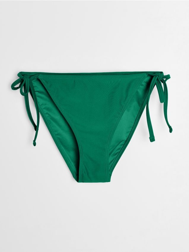 Sinsay - Slip bikini legați pe laterale - verde