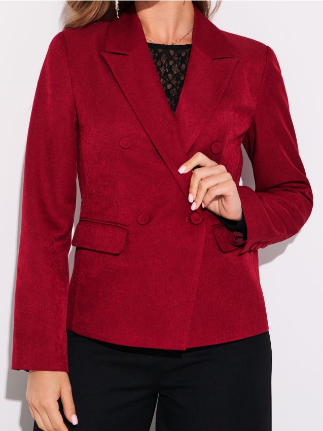 Sinsay - Blejzer so stiahnutým pásom - korálová