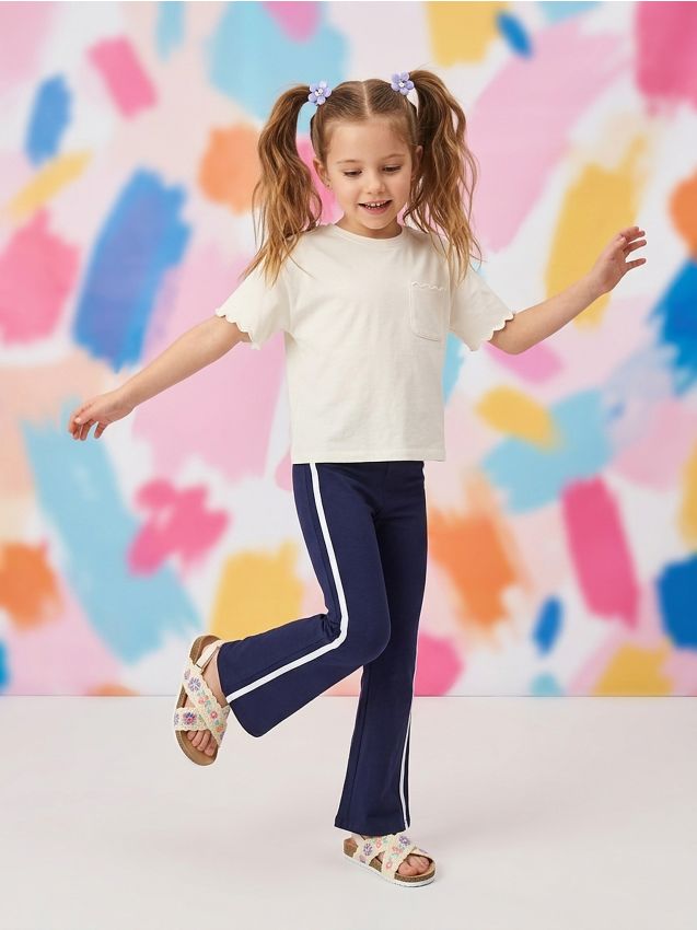 Sinsay - Legginsy flare - wielobarwny