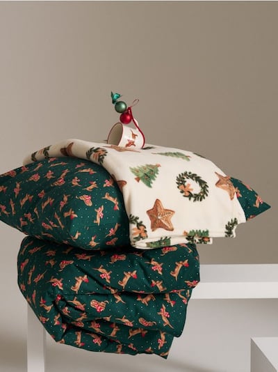Coperta con motivo natalizio