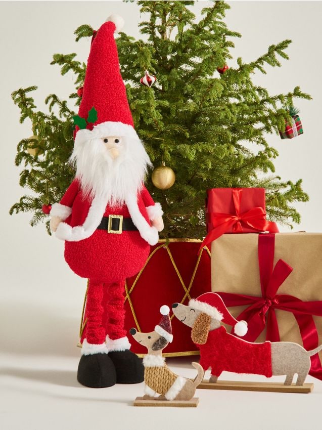 Sinsay - Stojaca vianočná dekorácia v tvare Santa Clausa - červená