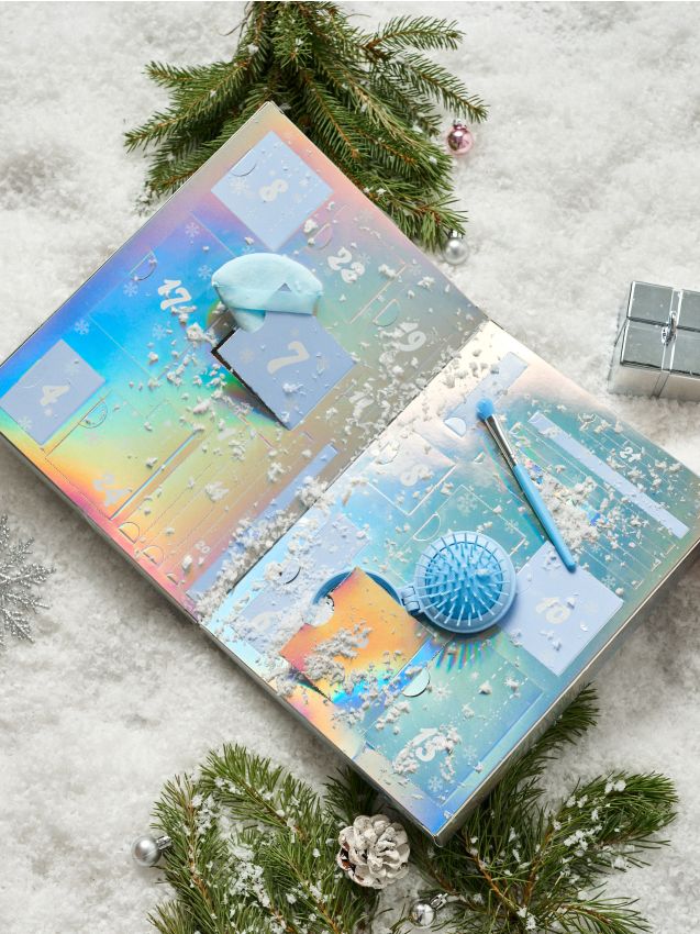 Sinsay - Adventný kalendár s kozmetickými doplnkami - strieborná